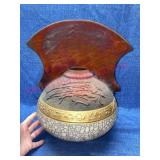 1992 Lrg signed pottery vessel