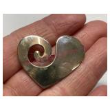 Inger K sterling silver brooch pin (8.6g)