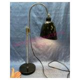 Thomas O'Brien black/chrome swing arm desk lamp