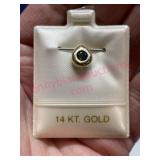 14K Gold sapphire pendant (retail $130)