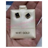 14K Gold sapphire earrings (retail $170)