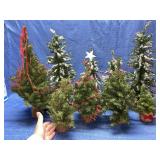 (9) Small Christmas Trees