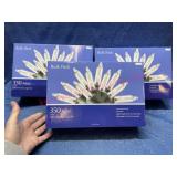 New (3) 2-string 350 clear mini lights(43.5-ft ea)