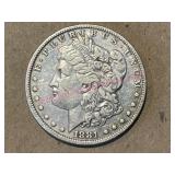 1881-O Morgan Silver Dollar (90% silver)