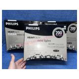 New (3) Philips 200 clear mini lights (65-ft each)