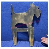 Heavy & large Iron Dog Lawn Ornament