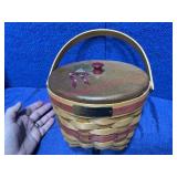 1994 Longaberger Christmas Jingle Bell bskt & lid
