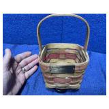 1986 Longaberger Christmas Candy Cane basket