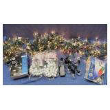 (6) String Christmas lights & (3) battery lights