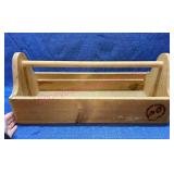 Nice wooden tool tote (made in USA)