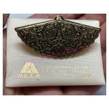 Vtg Spanish Toledo Damascene brooch pin