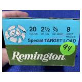 Remington 20-gauge ammo (25 shells) 2.75-in