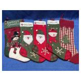 (5) Christmas Stockings (buttons)