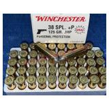 Winchester 38-Spl +P ammo (50 rounds) 125-grain