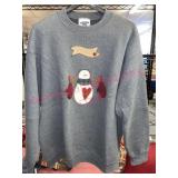 Snowman sweatshirt (sz lrg)