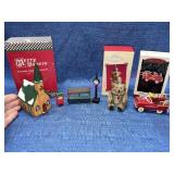 Hallmark & Dept 56 ornaments -Dept 56 metal pcs