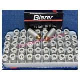 Blazer 40-cal S&W ammo (50 rounds) 180-grain