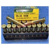 Remington 30-30 ammo (20 rounds) 150-grain