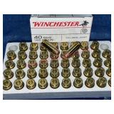 Winchester 40-cal S&W ammo (50 rounds) 165-grain