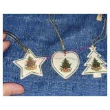 (3) Pfaltzgraff Christmas Tree Ornaments #2