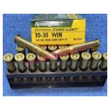 Remington 30-30 ammo (20 rounds) 150-grain