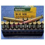 Remington 30-30 ammo (20 rounds) 170-grain