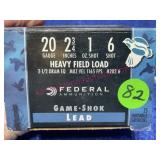 Federal 20-gauge ammo (25 shells) 2.75-in