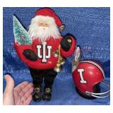 IU Santa & IU Bank helmet
