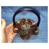 Signed George Fenton Basket (purple iridescent) #2