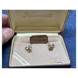 Krementz pearl earrings in original box