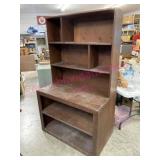 Wooden 6ft tall shelf-cabinet (nice storage)sturdy