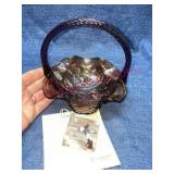 Signed George Fenton Basket (purple iridescent) #1