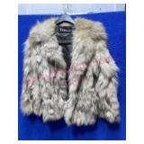 Ladies Vtg Fox Fur Jacket (sz Med)