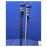 (2) Craftsman Pipe Clamps (1 missing 1 part)