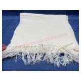 Nice lrg cream scarf