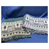 Blue & Green throw blankets