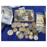 Old Foreign Coins & Currency (various)