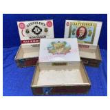 (3) Old Cigar Boxes (Ind, Pa, Fla)