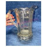 US Glass jewel & dewdrop Kansas pitcher c1901