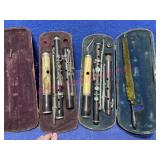 (2) Antique Germany Flutes (Ivory-Wood) CW Moritz