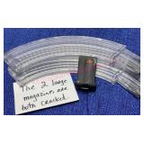 (3) Remington 597 Magazines (2 cracked) 22-cal LR