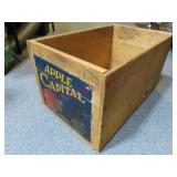 Antique Apple Crate "Apple Capital" (wooden)