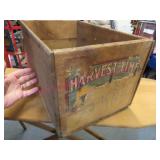 Antique Apple Crate "Harvest Time" (wooden)