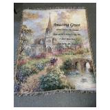 Amazing Grace tapestry throw blanket