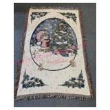 My First Christmas tapestry throw blanket