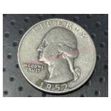 1952-D Washington Silver Quarter (90% silver)