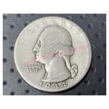 1944 Washington Silver Quarter (90% silver)