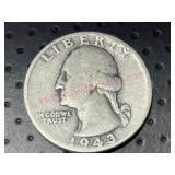 1943-S Washington Silver Quarter (90% silver)