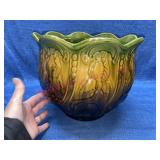 Vtg pottery flower pot (larger size)