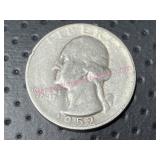 1952-S Washington Silver Quarter (90% silver)